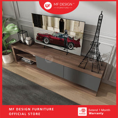 VIONA Tv Cabinet  6ft  Tv Cabinet/Tv Rack Tv/Storage Rak/Tv Console/Kabinet Tv