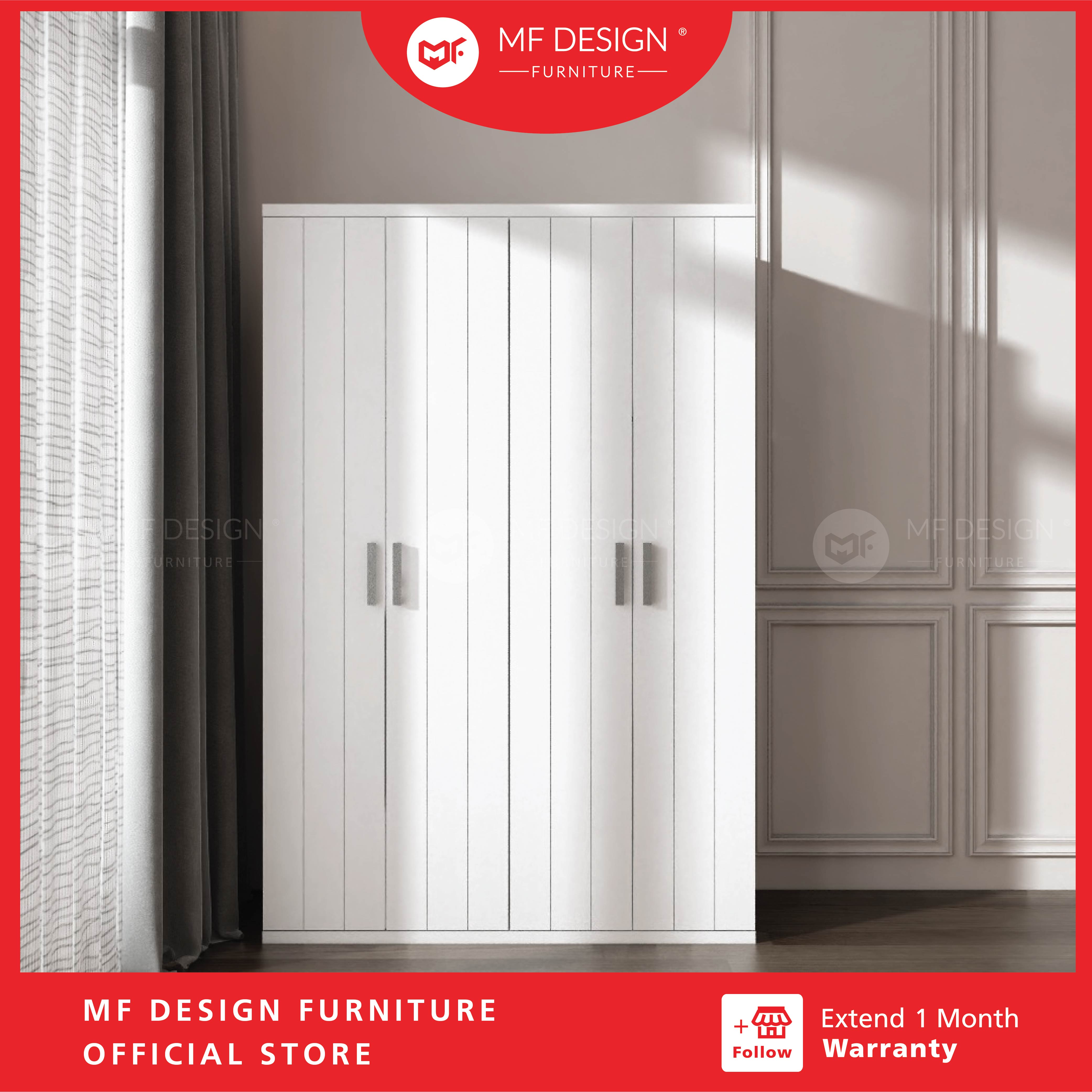 JONIE Wardrobe 4Door Wardrobe/Clothes Cabinet/Clothes Storage/Almari Pakaian/Almari Baju/Almari 4 Pintu/Kabinet Murah/Wardrobe Murah