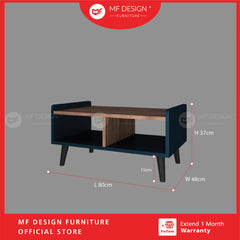 VARDEN Coffee Table for Living Room Table with Storage Table Modern Meja Ruang Tamu Meja Kopi Meja Murah