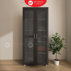 KYLAN Series Display Cabinet Multipurpose Storage Cabinet Tall / Almari 2 Pintu / Kitchen Cabinet / Almari Dapur / Shoe