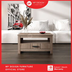 MALVERN Coffee Table for Living Room Table with Storage Table Modern Meja Ruang Tamu Meja Kopi Meja Murah
