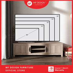 MALVERN 5ft Tv Cabinet Tv StorageTv Rack Almari Tv Rak Tv Murah Kabinet Tv Console Tv Cabinet Murah