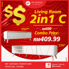 [BUNDLE DEAL] Living Room bundle 2in1 C ruang tamu sofa coffee table sofa dan meja kopi bundle deal