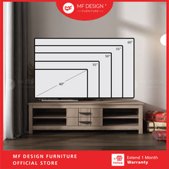 MALVERN 5ft Tv Cabinet Tv Storage Tv Rack Almari Tv Rak Tv Kabinet Tv Console Tv Cabinet Murah