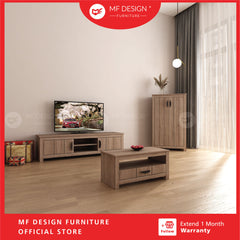 MALVERN 5ft Tv Cabinet Tv Storage Tv Rack Almari Tv Rak Tv Kabinet Tv Console Tv Cabinet Murah