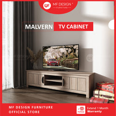 MALVERN 5ft Tv Cabinet Tv StorageTv Rack Almari Tv Rak Tv Murah Kabinet Tv Console Tv Cabinet Murah