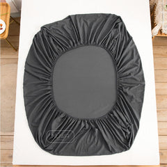 Angelina Cadar Plain Cotton Sejuk Getah Keliling Fitted Bedsheet (Single/Queen)