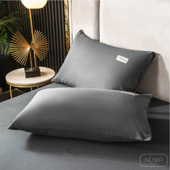 Angelina Cadar Plain Cotton Sejuk Getah Keliling Fitted Bedsheet (Single/Queen)
