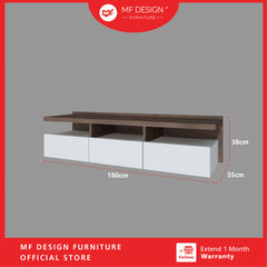 DIZO Wall tv cabinet 6ft Kabinet TV Gantung Rack TV Cabinet Modern Rak TV Gantung YV Cabinet Wall Mounted TV Storage Almari TV Kabinet Murah
