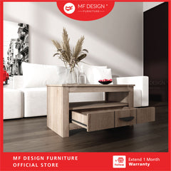MALVERN Coffee Table for Living Room Table with Storage Table Modern Meja Ruang Tamu Meja Kopi Meja Murah