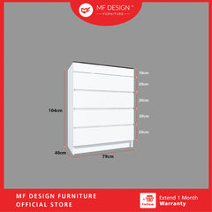 MF DESIGN V9 Multi Layer Chest Drawer Display Cabinet Big Size Glass Display Top Open Mirror Open Storage Cabinet柜子抽屉柜收纳