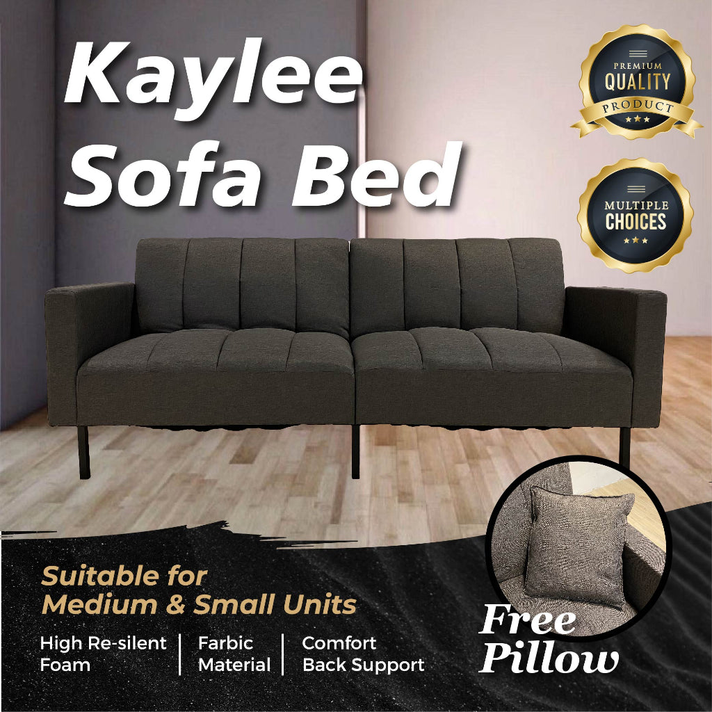 KAYLEE Sofa Bed/ Foldable 2 seater/ bedroom living room/ sofa lipat with pillow/ multifunctional 2 in 1 sofa/ 沙发床