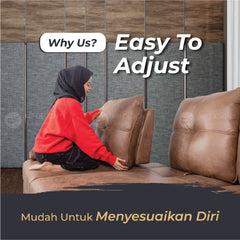 GORDY L-SHAPE SOFA 1 Seater/2 Seater/3 Seater Sofa Living Room Sofa Big Size Sofa Panjang