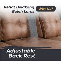 GORDY L-SHAPE SOFA 1 Seater/2 Seater/3 Seater Sofa Living Room Sofa Big Size Sofa Panjang