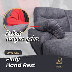 [FREE INSTALLATION] VOLT L-SHAPE Sofa  Big Size Sofa Panjang Sofa Modern Sofa Fabric Sofa Murah