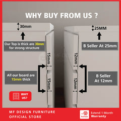 [Bundle Deal] Bedroom bundle 2in1 A wadrobe chest drawer bed tilam katil besi almari laci tilam set baru