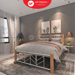 [Bundle Deal] Bedroom bundle 2in1 C wadrobe chest drawer bed tilam katil besi almari laci tilam set baru