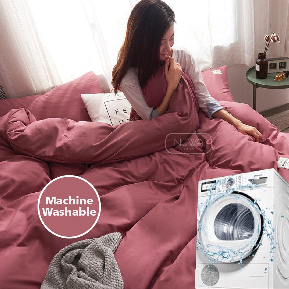 Evelyn 5 in 1 Evelyn LotusRoot Bedsheet Cadar Tilam Bedding Sets Sheets Selimut Comforter Case Bolster