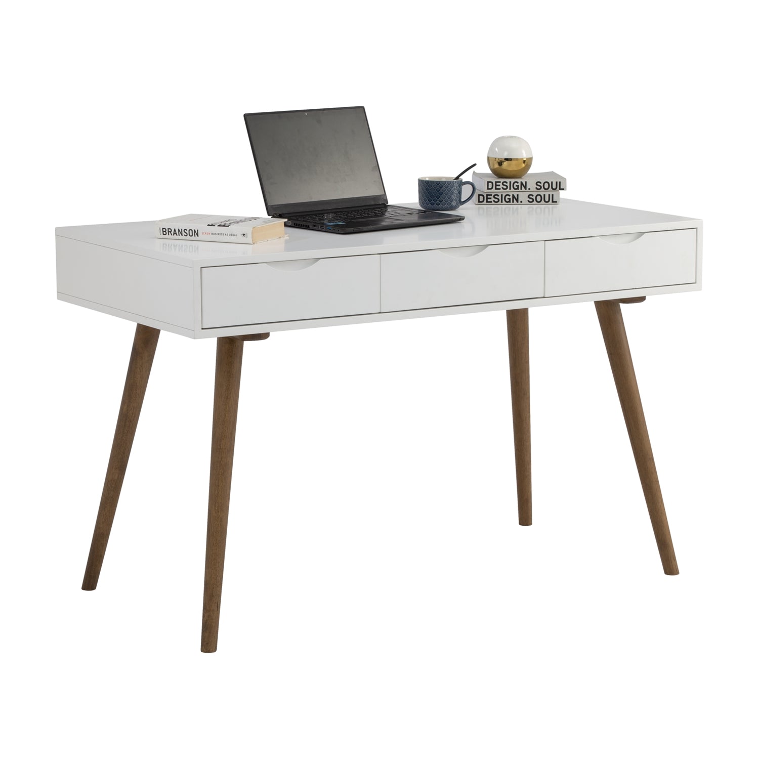 BLANCO 4 Feet White Painted Work Desk