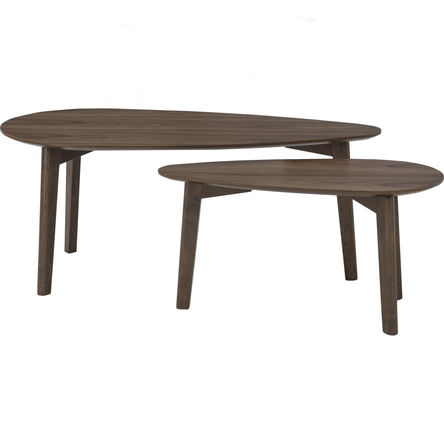 PANRA Solid Wood Set Of 2 Coffee Table