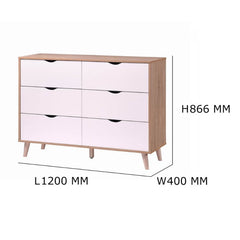 CEDRIC 6 Drawer Chest Drawer