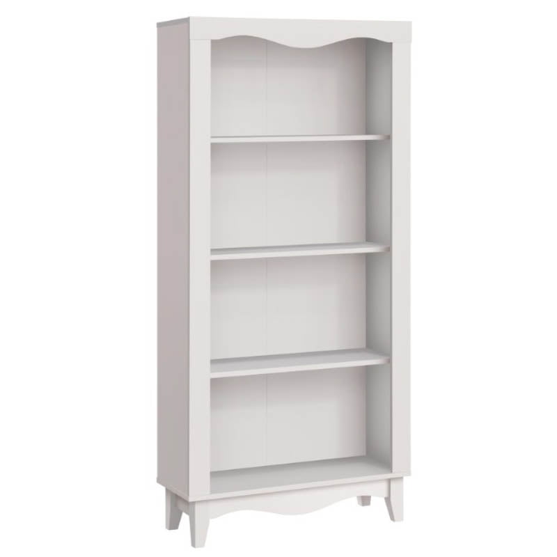 BRANDON 4 Tier Bookshelf – White