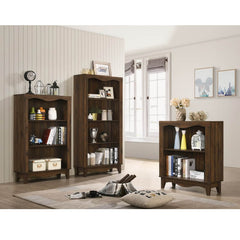 BRANDON 2 Tier Bookshelf – Dark Brown