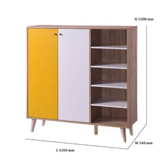 NANCY CABINET 2 DOOR + RACK – NATURAL