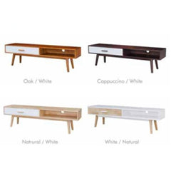 NEWO 6ft TV Cabinet – Full Solid Rubber Wood