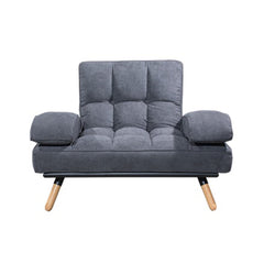 CLARA  1 seater Fabric Sofa – Ink