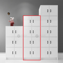 ZION Bookshelf Bookcase / Decorative Shelf Display Case / Storage Cabinet / Buku Almari / Buku Rak / Bookshelf / White Rak