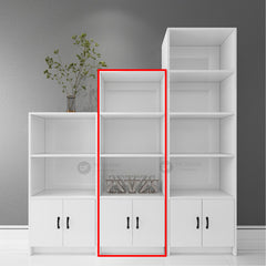 ZION Bookshelf Bookcase / Decorative Shelf Display Case / Storage Cabinet / Buku Almari / Buku Rak / Bookshelf / White Rak
