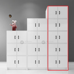 ZION Bookshelf Bookcase / Decorative Shelf Display Case / Storage Cabinet / Buku Almari / Buku Rak / Bookshelf / White Rak