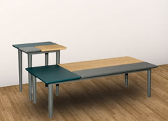 BLANCHE Coffee table + End table Full Solid Rubberwood