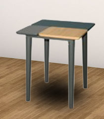 BLANCHE Coffee table + End table Full Solid Rubberwood