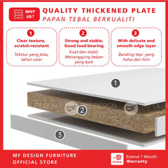 MF DESIGN 4 Layers Chest Drawer Cabinet Big Size Open With Mirror wardrobe Almari Baju pakaian drawer cabinet baju抽屉柜收纳柜