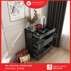 MF DESIGN 4 Layers Chest Drawer Cabinet Big Size Open With Mirror wardrobe Almari Baju pakaian drawer cabinet baju抽屉柜收纳柜
