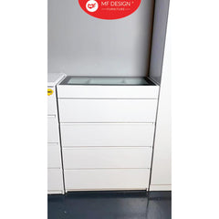 V9 Multi Layer Chest Drawer Display Cabinet Big Size Glass Display Top Open Mirror Open Storage Cabinet柜子抽屉柜收纳
