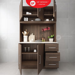 (Clearance) FREY SERIES Kitchen Cabinet Kitchen Rack Kitchen Storage Kitchen Organizers Cabinet Almari Dapur kabinet murah