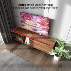 VOLOS 6FT TV Cabinet TV Cabinet Rack TV Console Cabinet TV Media Storage Cabinet Almari TV Rak TV Kabinet TV