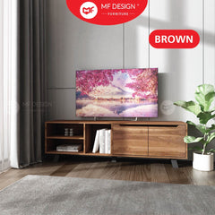 VOLOS 6FT TV Cabinet TV Cabinet Rack TV Console Cabinet TV Media Storage Cabinet Almari TV Rak TV Kabinet TV