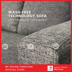 LOREX L-Shape Sofa Fabric Multifunctional Sofa Bed 4 Seater Sofa Rumah Ruang Tamu Sofa Bentuk L