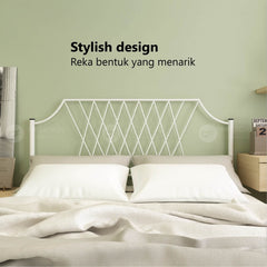MINTON Queen Size Bed Frame Katil Besi Queen Bed Murah Katil Metal Double Bed Frame White Katil Besi Putih