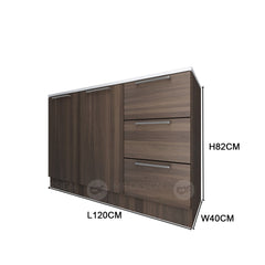 (Clearance) Frey Series Kitchen Cabinets Base Unit Kitchen Storage Kabinet Dapur kitchen rack