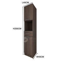 (Clearance) Frey Series Kitchen Cabinet Wardrobe almari Integrated Shelf Cabinet Dapur Kabinet Rak Dapur alamri baju高柜子瘦小收