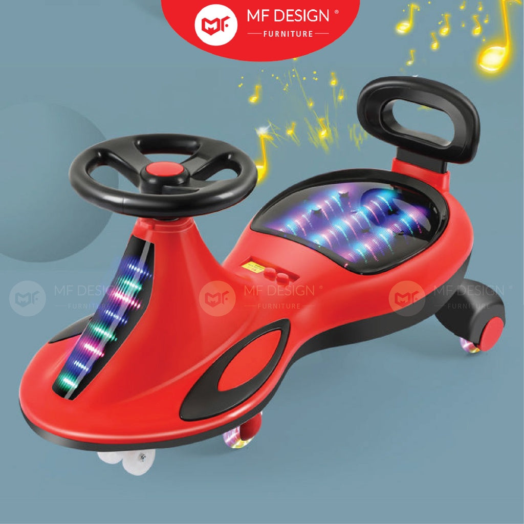 Mf Design Karter Twister Car with LED Light Twist Car Baby Self Powered Ride On Kids Children Plasma Car Kereta Budak