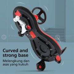 Mf Design Karter Twister Car with LED Light Twist Car Baby Self Powered Ride On Kids Children Plasma Car Kereta Budak