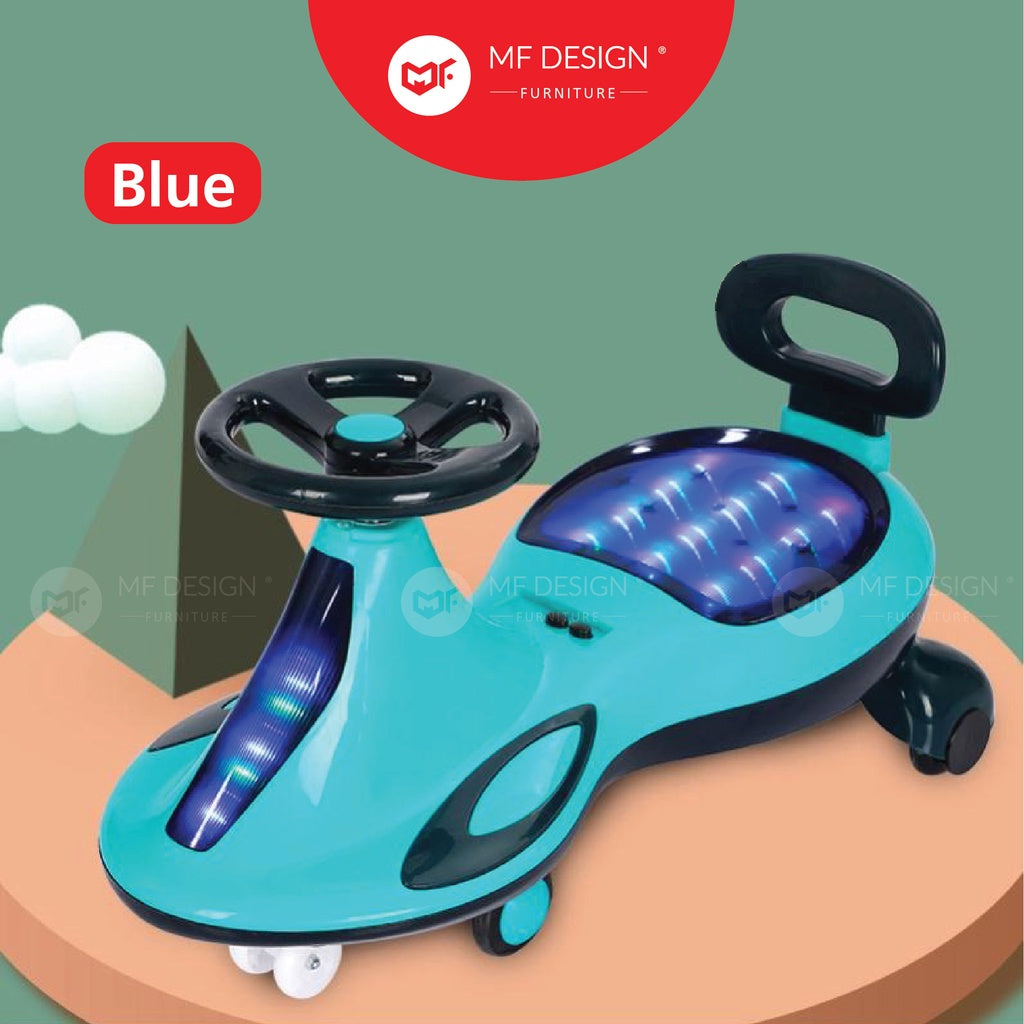 Mf Design Karter Twister Car with LED Light Twist Car Baby Self Powered Ride On Kids Children Plasma Car Kereta Budak