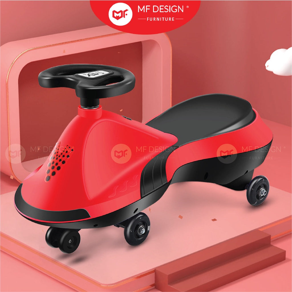 Mf Design Yori Twister Car with LED Light Twist Car Baby Self Powered Ride On Kids Children Plasma Car Kereta Budak