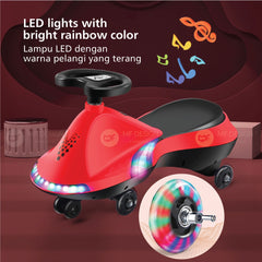 Mf Design Yori Twister Car with LED Light Twist Car Baby Self Powered Ride On Kids Children Plasma Car Kereta Budak